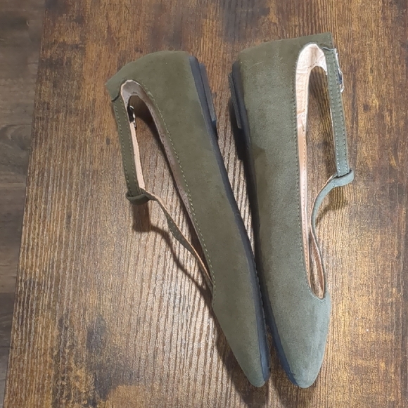 Hot Kiss Women's Olive Green Flats - Picture 12 of 12